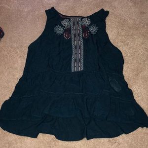 Embroidered Blue Tunic